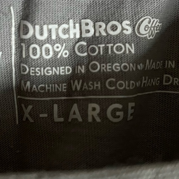 New Without Tag Dutch Bros Crop Shirt Size XL - Picture 3 of 4